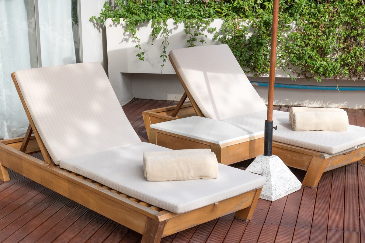 Luxury sun loungers